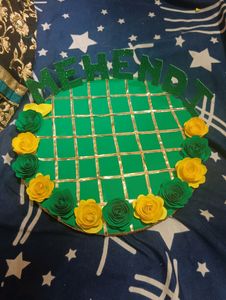Haldi And Mahendi Plate