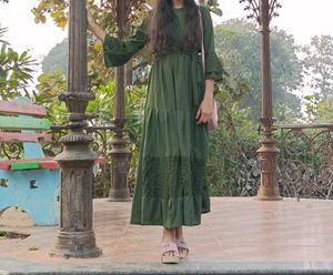 Elegant Green Maxi Dress