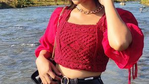 Red Lace Top