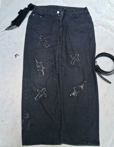 Y2k Cross ✝️ Baggy Jeans👖 (UNISEX)