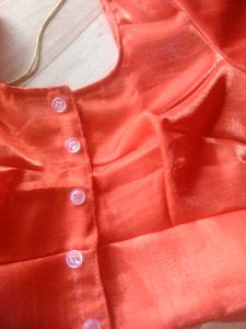 Orange Sari Blouse