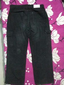 Zara Black boyfriend denim (used twice)