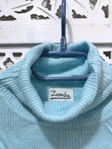 🎀Imported Light Blue Turtleneck Sweater C