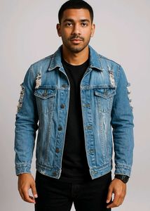 Distressed Denim Jacket