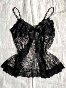 Y2K Lace Top