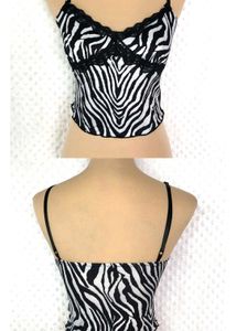 SHEIN Zebra Print Lace Cami