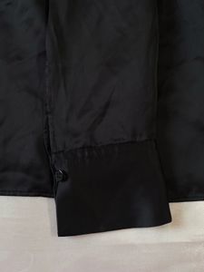 Zara Satin Black Wrap Mini Dress