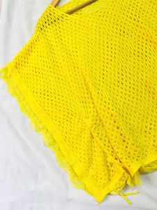 Pinterest Yellow Crochet Top D
