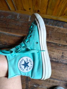 Turquoise Converse All-Stars