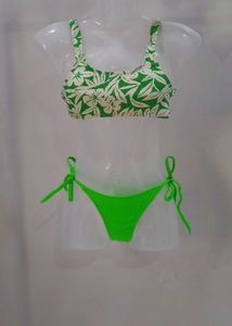 Fluorescent Green Sexy Bikini Set 👙