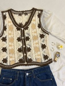 Brown Knitted Top