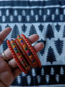 Colorful Thread Bangles