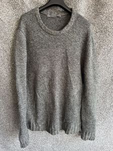 Gray Knit Pullover Sweater