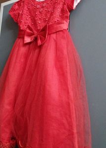 Girls Red Frock