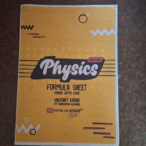 Formula Sheets of Organic Chemistry And Physics
