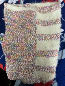 Colorful Knit Pullover Sweater