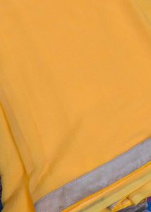Yellow Saree with Embroidered Blouse