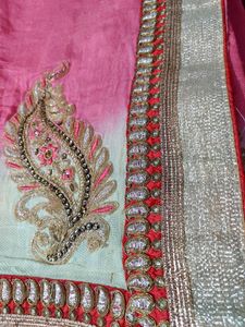 Jute Saree With Blouse New