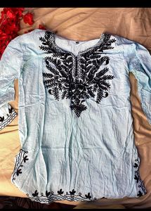 Chikankari Short Kurta