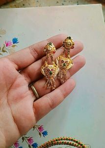 Gold Polished Necklace Set