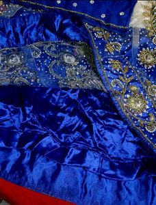 Elegant Blue and White Lahenga Set