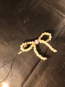Pearl Bow Phone Charm