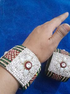 Stone  Moti  Bangles