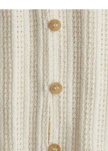 Button-Down Knit Crop Top