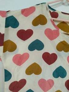 Heart Print Top💌
