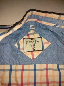 Large Size Checked Casual Long Sleeve Shirt