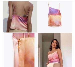 Zara Pastel Tie-Dye  Top