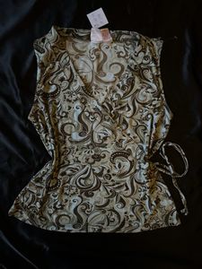 Paisley Print Y2K Top