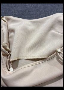 Apricot Bodycon With Chain Straps