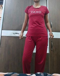 Cute Red Pajama Set