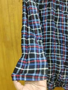 Checkered Off-Shoulder Top