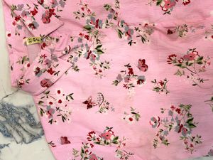 Pink Floral Button-Down Shirt
