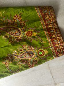 Red Embroidered Kurta