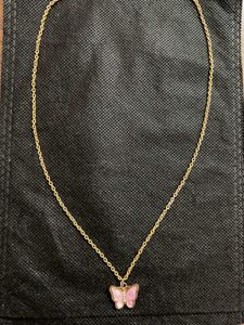 BUTTERFLY PENDANT WITH CHAIN