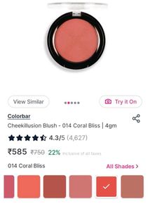 Colorbar Blush &amp; Kajal