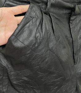 Y2k Faux Leather Shorts