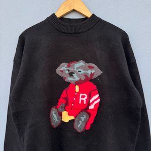 Black Bear Graphic Sweater