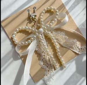 Pearl Bow Keychain