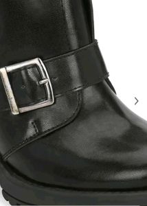 El Paso Buckled Platform Heel Boot