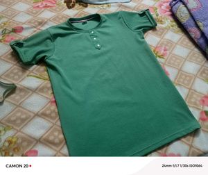 Green Henley Shirt - Casual Style