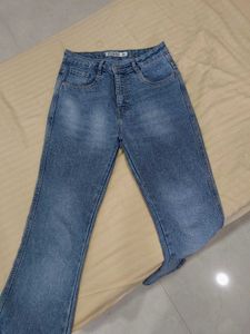 Blue Denim Bootcut Jeans