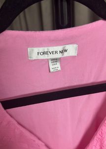 FOREVER NEW Pink Ruffled Midi Dress | M size