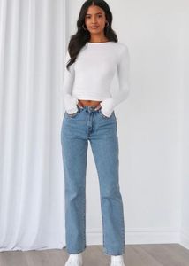 White Long Sleeve Top