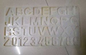 Alphabet &amp; Number Silicone Mold