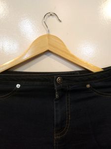 Dark Blue Denim Shorts(Women)