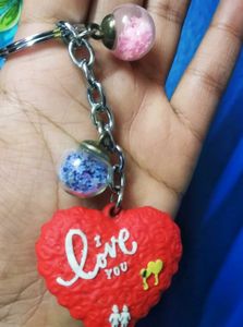 Love You Heart Keychain